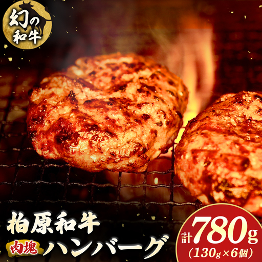 幻の和牛 「柏原和牛」 肉塊(ハンバーグ)780g(国産 黒毛和牛 宮崎牛 牛肉 ハンバーグ 冷凍 宮崎県 小林市)