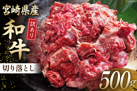 牛肉 訳あり 宮崎県産和牛切り落とし 500g [ウィズ・クリエイティブ 宮崎県 日向市 452060762] 冷凍 数量限定 不揃い 牛 和牛 黒毛和牛 切り落とし