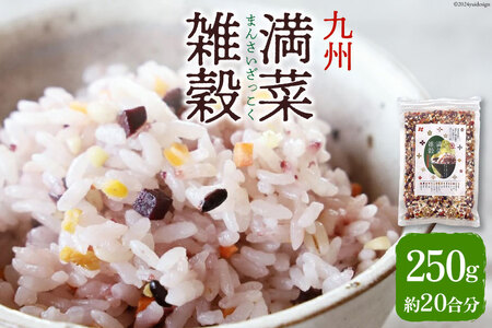 雑穀米 国産 混ぜるだけ 九州満菜 雑穀 250g 1 パック 約20合分 [オキス 宮崎県 日向市 452061133] 黒米 玄米 もち麦 押し麦 野菜 おにぎり お弁当 米 こめ