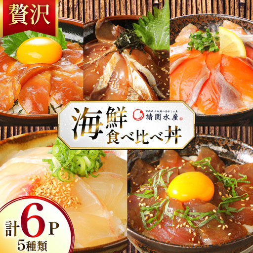 海鮮丼 漬丼 全5種 6食 セット [請関水産 宮崎県 日向市 452061674]