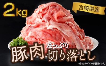 [2025年10月発送分]宮崎県産 豚肉切り落とし 250g×8パック 合計2kg