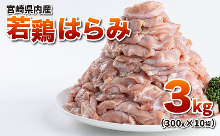 若鶏はらみ3kgセット【TRT12】