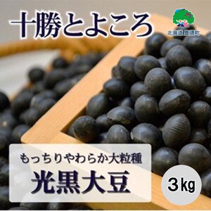 十勝とよころで育った黒大豆3kg[豊頃町農業協同組合]