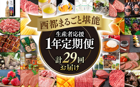 12月31日終了【季節の定期便】西都まるごと堪能セット　ダイヤモンドコース　1年定期便　令和7年1月発送開始＜50-4＞