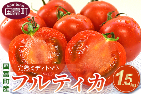 予約受付[国富町産 完熟ミディトマト「フルティカ」1.5kg]2025年1月上旬〜5月下旬迄に順次出荷[ トマト 新鮮 野菜 先行予約 農家直送 季節物 数量限定 季節限定 サラダ 1.5キロ ][a0727_sn]