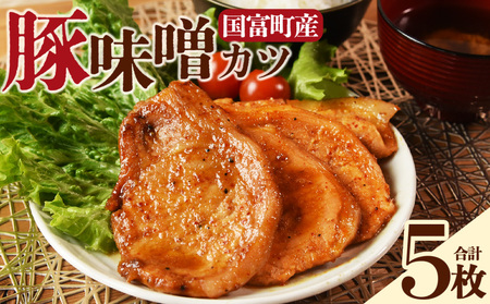[国富町産 豚味噌カツ 5枚]入金確認後、翌月末迄に順次出荷[国富産 豚肉 味噌味 味噌漬け みそ 豚味噌漬け 豚肉 ポーク おかず 一品 お弁当 焼くだけ 簡単調理 ロース肉 お肉 ご飯に合う ご飯が進む タレ 味噌だれ 個包装 小分け パック 惣菜][b1103_mk]