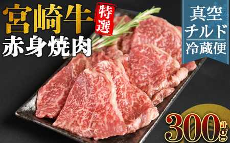 [[新鮮チルド]宮崎牛特選 赤身焼肉 合計300g]入金確認後、14営業日以内に順次発送 [ A5等級 ランク 最高等級 高級 お肉 和牛 黒毛和牛 ブランド牛 お家焼肉 焼き肉 BBQ バーベキュー ご褒美 ][b1089_no]