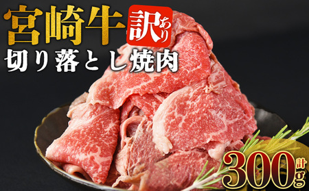 [訳あり 宮崎牛 切り落とし焼肉 合計300g]入金確認後、14営業日以内に順次発送 [ 焼肉用 焼き肉 やきにく 訳アリ品 わけあり A5等級 ランク 高級 お肉 和牛 黒毛和牛 ブランド牛 柔らかい お家 BBQ バーベキュー ご褒美 新鮮 鮮度 ][b1098_no]