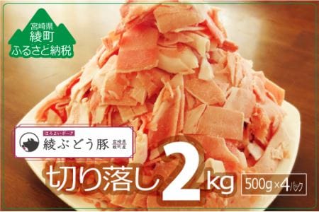 『綾ぶどう豚』モモ・ウデ切り落し2kg(36-171)