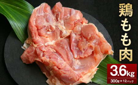[鶏もも肉 300g×12パック 計3.6kg]翌月末迄に順次出荷[c1464_kf] 鶏肉 お肉 モモ肉 小分けパック 冷凍