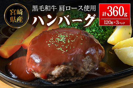 ハンバーグ 120g×3P 肉 肩ロース使用