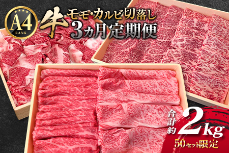 [50セット限定]こゆ牛バラエティ 3ヵ月定期便(A4等級以上)※2025年10月配送開始[E142-04]