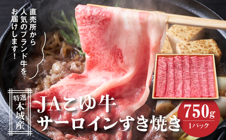 JAこゆ牛 特選木城産 サーロイン 750g すき焼き用_K56_0003