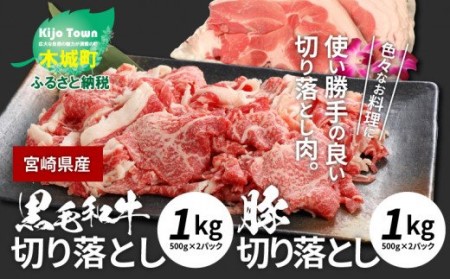 牛肉&豚肉切り落としセット[合計2kg] K16_0056_2