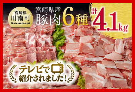 豚肉 ヒルナンデスで紹介! [令和7年7月発送] 宮崎県産 豚肉 6種 4.1kg 小分け セット 豚肉 豚肉