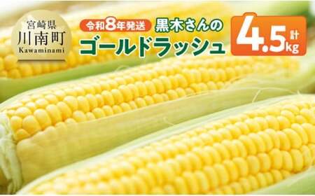 [令和8年発送]黒木さんのゴールドラッシュ4.5kg [ 数量限定 季節限定 産地直送 とうもろこし コーン とうきび 野菜 ]