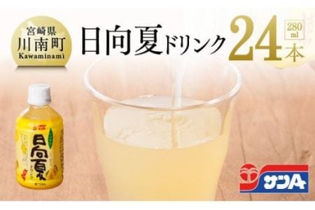 サンA日向夏ドリンク280ml×24本セット[日向夏 果汁飲料 フルーツジュース ペットボトル 宮崎]