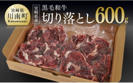 宮崎県産黒毛和牛 牛肉切り落とし 600g[国産 牛九州産 牛 宮崎産 牛 牛肉 牛 肉 牛丼 炒めもの 牛肉]