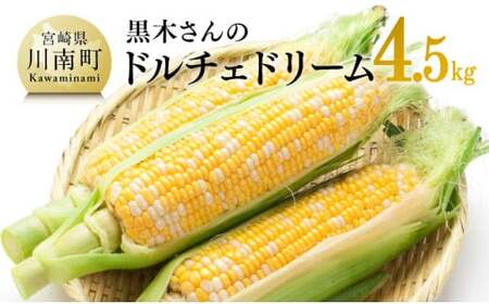 [令和7年発送]宮崎県産とうもろこし 黒木さんのスイートコーン「ドルチェドリーム」4.5kg[ 数量限定 季節限定 産地直送 とうもろこし コーン とうきび 野菜 ]