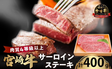 宮崎牛サーロインステーキ(計400g) 肉 牛 牛肉 国産