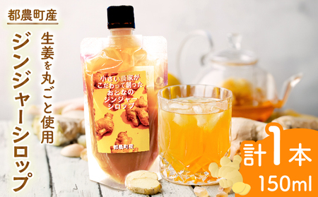 ＼ポスト投函/都農町産ジンジャーシロップ(計1本) 生姜 加工品 国産