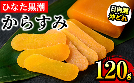 ひなた黒潮 からすみ 夫婦腹 ブロック(120g) 片腹 両腹 ボラ 魚卵 珍味 おつまみ 日向灘 国産 宮崎県 門川町 [B-22][合同会社 SA・Te黒潮]