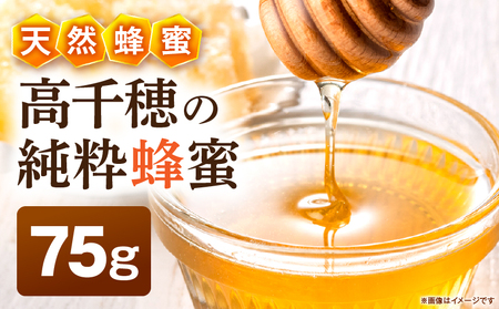 日本みつばち 高千穂の純粋蜂蜜 75g×1本|蜂蜜 はちみつ 日本みつばち 純粋蜂蜜 国産蜂蜜 天然蜂蜜 垂れ蜜 蜜蜂 希少 蜂蜜 濃厚 花 伝統製法 特産品 ふるさと納税 返礼品 宮崎県 高千穂町 | _Tk005