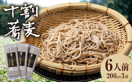 【国産乾そば6人前】そば 高千穂 有機栽培 10割蕎麦 200g×3袋 600g 国産 乾蕎麦_Tk033-014