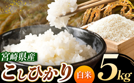 令和7年産 新米 こしひかり 5kg (白米) 宮崎県産 | 米 こめ お米 おこめ 精米 白米 コシヒカリ 宮崎県 五ヶ瀬町