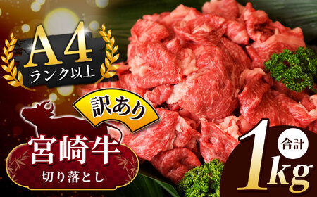 ＜11月発送＞【訳あり品】宮崎牛 切り落とし  1kg | 宮崎牛 黒毛和牛 牛肉 肉 にく 国産 ブランド牛 カレー 牛丼 野菜炒め  宮崎県 五ヶ瀬町