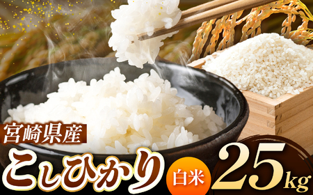 令和7年産 こしひかり 25kg ( 5kg × 5袋 ) ( 白米 ) 宮崎県産