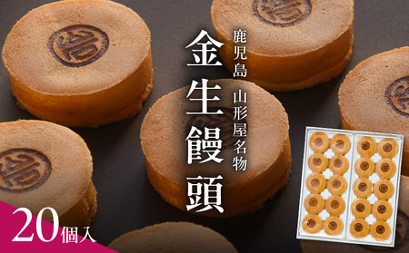 金生饅頭 20個入 K326-002 饅頭 まんじゅう 金生まんじゅう お菓子 菓子 和菓子 人気 甘い 白あん 白餡 手作り 美味しい おいしい しっとり 上質 上品 あまい 山形屋 ふるさと納税 鹿児島 おすすめ ランキング プレゼント ギフト