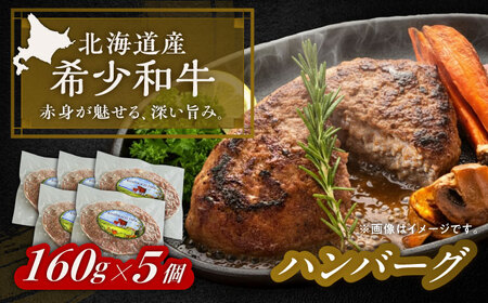 北海道 北十勝 短角牛 ハンバーグ 160g×5[足寄町][北十勝ファーム有限会社][BEAI089]