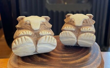 北海道 あしょろの木彫熊 どんころぐま [BEBD003]