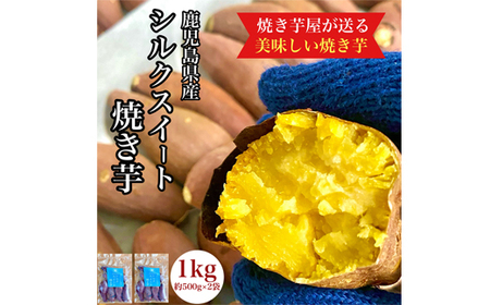 鹿児島県産 さつまいも シルクスイート 焼き芋 1kg(500g×2袋) 蜜芋 さつまいも [クール便配送] 2673