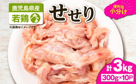 鹿児島県産 若鶏 せせり ( 小肉 ) 3kg セット KN105-018 鶏肉 鶏 とり 肉 お肉 冷凍 せせり 小分け ストック カット済み 時短 炭火焼 焼肉 便利 真空パック 新鮮 TRINITY ふるさと納税 鹿児島 鹿屋市 おすすめ ランキング プレゼント ギフト
