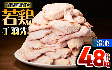 鹿児島県産 若鶏 手羽先 4.8kg セット KN165-006-01 肉 鶏肉 冷凍