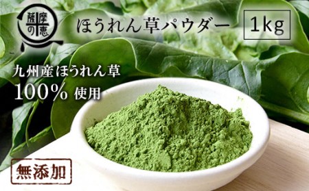 野菜100%パウダー ほうれん草(九州産) 1kg 1262