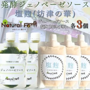 発酵ジェノベーゼソース&塩麹 各3パックセット B5-12_調味料 _[配送不可地域:離島]