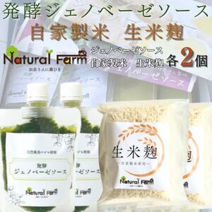 発酵ジェノベーゼソース&生米麹 各2パックセット A5-21_ 穀物加工品 調味料 _[配送不可地域:離島]