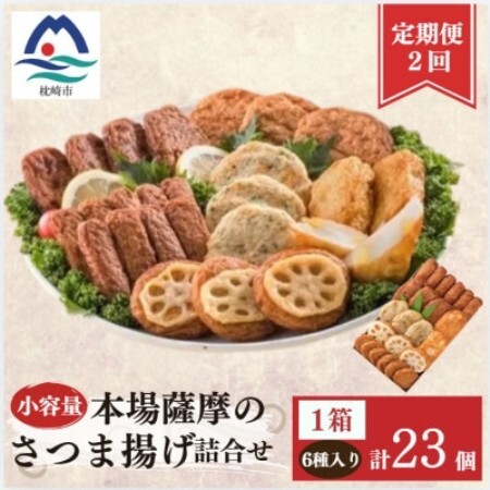 [毎月定期便]鹿児島 さつまあげ 松野下蒲鉾 さつま揚げ詰合せ 小容量 NN0-0003全2回[配送不可地域:離島]