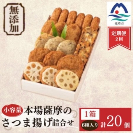 [毎月定期便][無添加] 甘さ控えめ 本場薩摩のこだわりさつま揚げ詰合せ 小容量 NN0-02全2回[配送不可地域:離島]