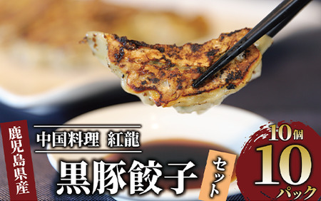 黒豚 餃子 10個入×10パック[地元の 中華 料理店で人気!](紅龍/010-1577) 餃子 ギョウザ 黒豚 豚肉 ぎょうざ ギョウザ ギョーザ セット 冷凍 鹿児島 ぎょうざ ギョーザ 冷凍 餃子鍋 点心 飲茶 中華 お惣菜 惣菜 そうざい おかず おつまみ 簡単 野菜 豚 お 簡単 野菜 豚 鹿児島 