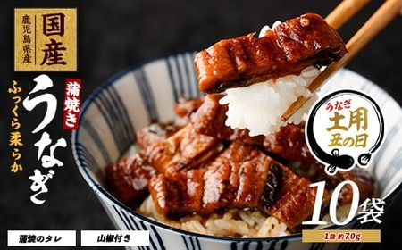 [丑の日に合わせてお届け!][鹿児島県産]うなぎ蒲焼じっくり焼き きざみ約70g×10袋 化粧箱入り(大新/022-1902u) [2025年7月9日〜7月19日お届け]鰻 ウナギ 蒲焼 国産 丑の日 うな丼 どんぶり ご飯のお供 ごはんのおとも ギフト プレゼント 贈り物 贈答 惣菜 総菜 小分け レンジ 簡単 蒲焼き きざみ 鰻 うなぎ 冷凍 鹿児島県産