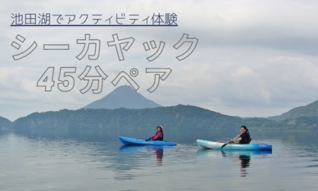 [池田湖でアクティビティ体験]シーカヤック 45分間ペアチケット(えぷろんはうす池田/A-180)
