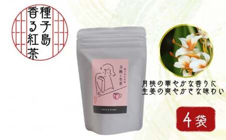 種子島 松寿園 香る 紅茶 フレーバーティー 「 月桃 と 生姜 」 4袋 NFN524 [300pt]