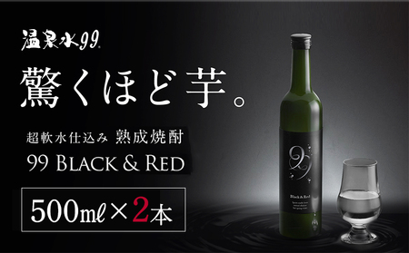 本格芋焼酎 99 BLACK&RED 500ml×2本