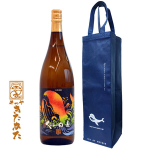 A1-3357／【大海オリジナル手提げ袋付き】くじらの白麦　25度（麦焼酎1800ml×1本）