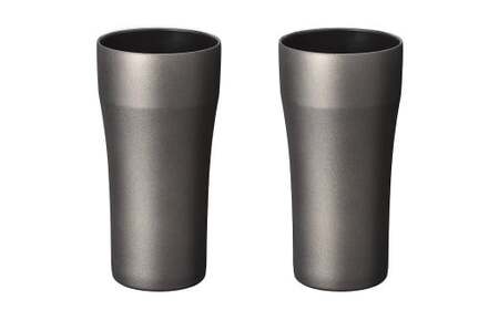 [京セラ]真空断熱タンブラー 420ml [ブラック] ペアセット (2個) CERAMUG タンブラー 真空容器 保冷 保温 真空断熱 セラミック トラベルカップ KYOCERA BS-625-2