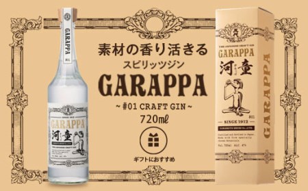GARAPPA #01 CRAFT GIN with carton 720ml×1本 47% 化粧箱入 ガラッパゼロワンクラフトジン 山元酒造